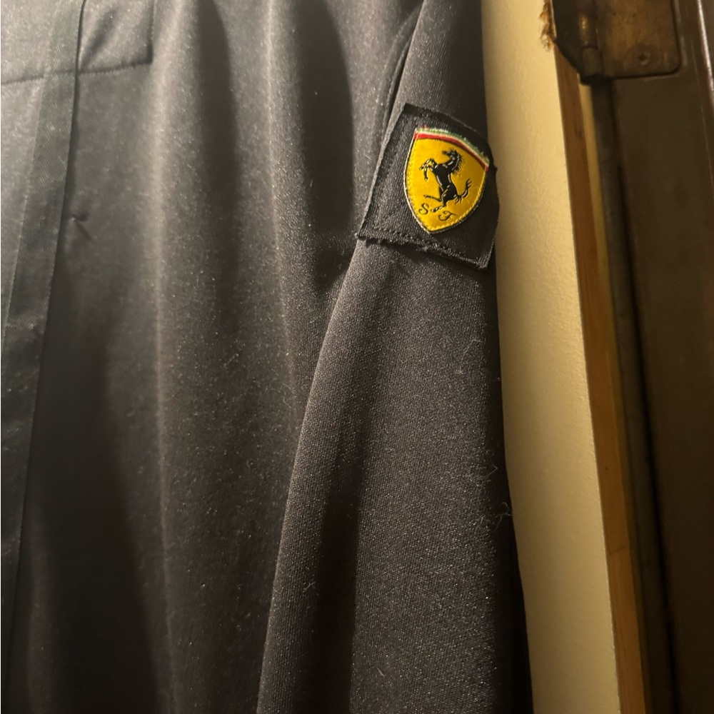 Ferrari Black Jacket with Logo Patch